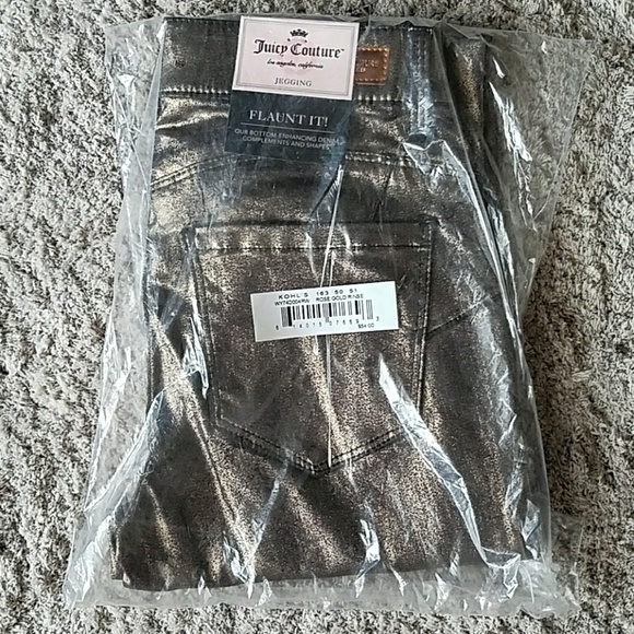 NWT Juicy Couture Rose Gold Jeggings - Picture 3 of 5